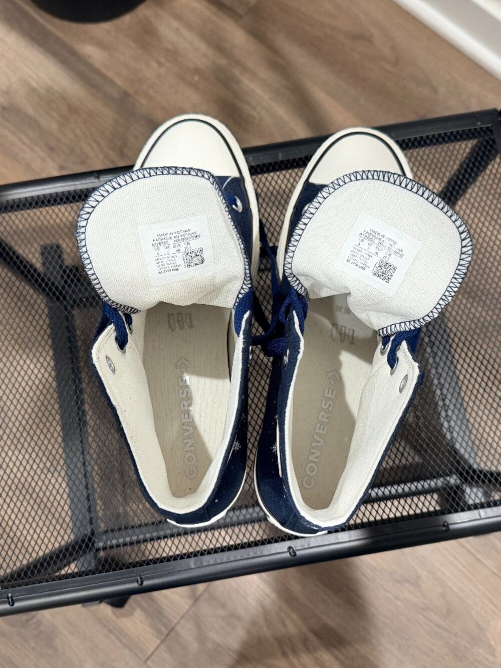 Converse Chuck Taylor All Star Lift Platform Cosmic Navy High Tops Women's 9 - Picture 5 of 6